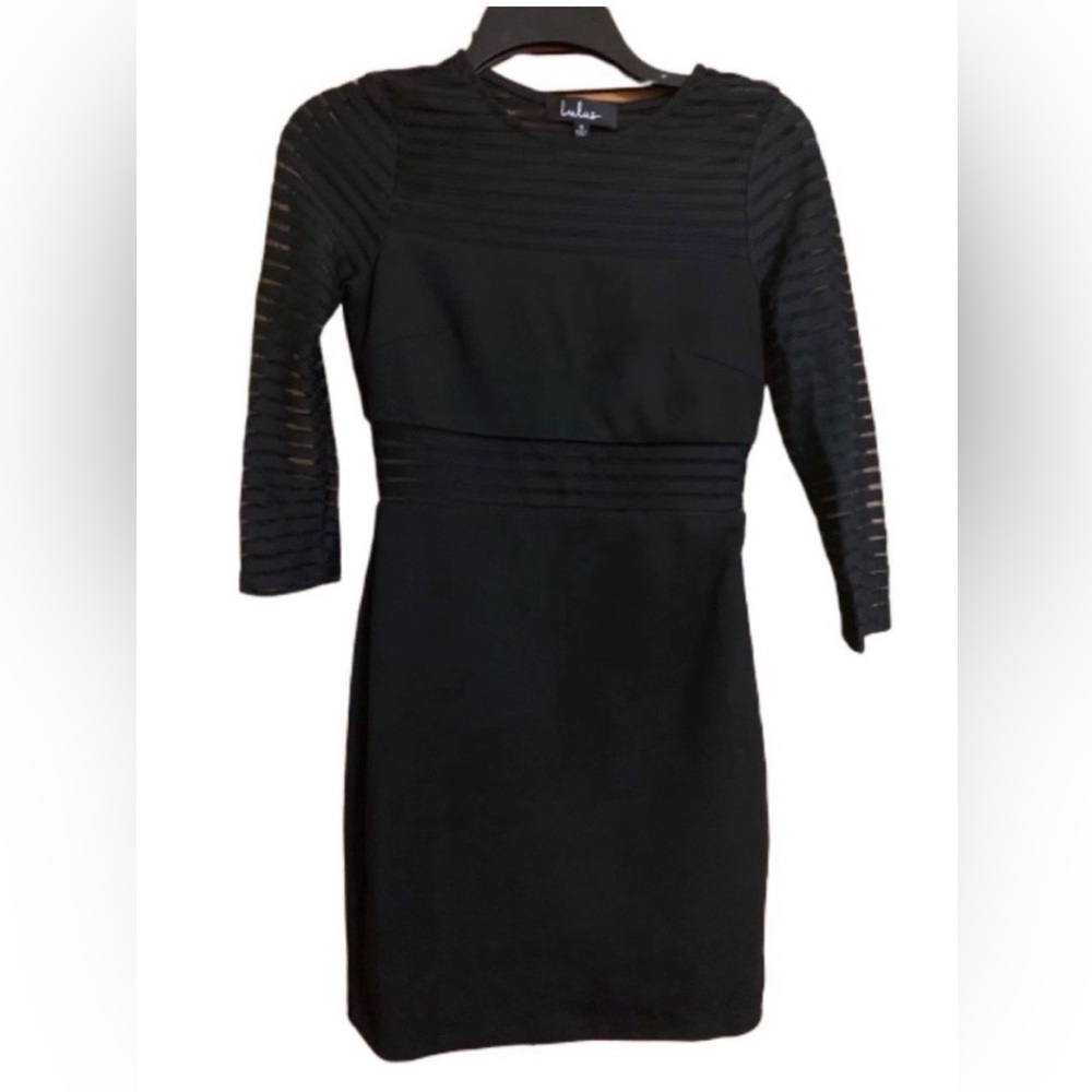 Black Semi Sheer Cocktail dress